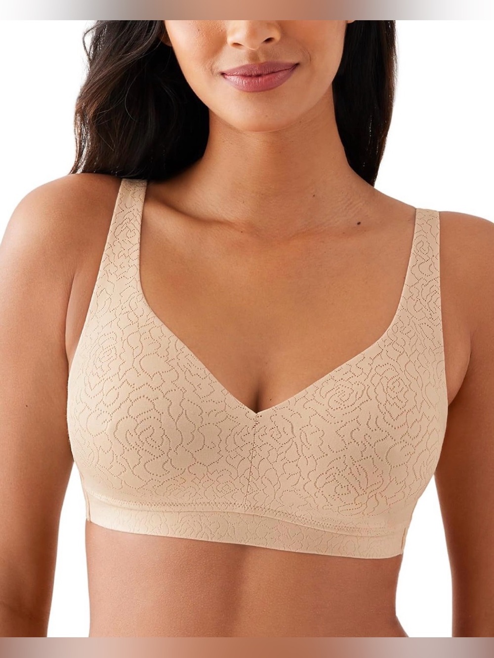 NWT Wacoal Womens Inside Job Wirefree Bra 38G Beige